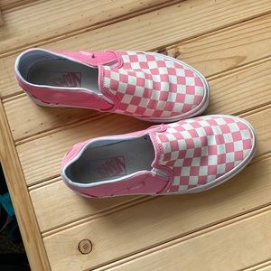Pink Checkered Vans